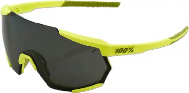 100% Racetrap Yellow-Black Mirror Lens Performance Sunglasses Handmade