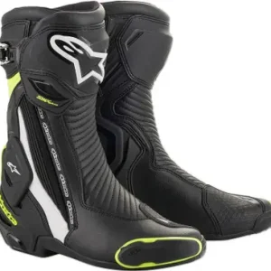 Alpinestars SMX+ Black White Yellow Flourescent Boots Best Choice