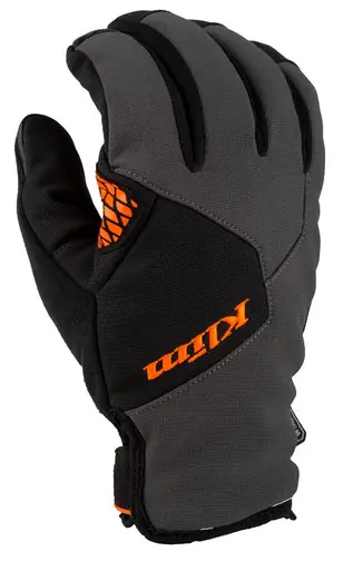 Klim Inversion Insulated Glove Asphalt Strike Orange Luxury