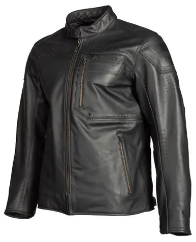 Best Price Klim Sixxer Leather Jacket Gunmetal Black