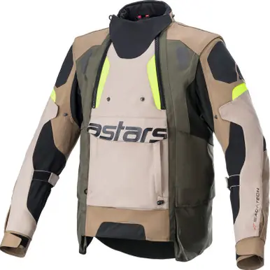 Authentic Alpinestars Halo Drystar Black Sand Yellow Jacket