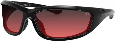 One Day Deal Bobster Charger Sunglasses Black W/Rose Lens - ECHA001R