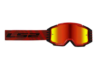 LS2 Charger Pro Goggle Red with Red Iridium Lens Exclusive