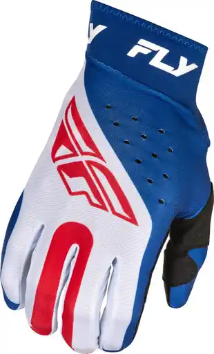 Editor’s Pick Fly Racing Pro Lite Red White Blue Gloves
