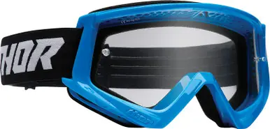 Thor Combat Blue Black Racer Youth Goggles Free Shipping