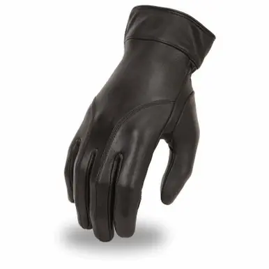 Authentic First Manufacturing Dame Womens Black Leather Gloves