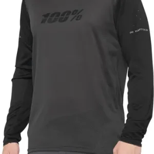 100% Ridecamp Jersey Long-Sleeve Black Charcoal Flash Sale