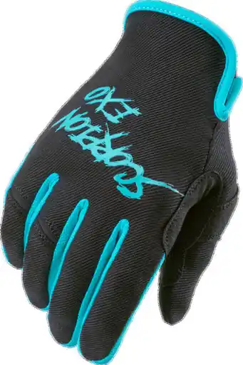 Buy Direct Scorpion EXO Air-Stretch Grind Black Teal Gloves
