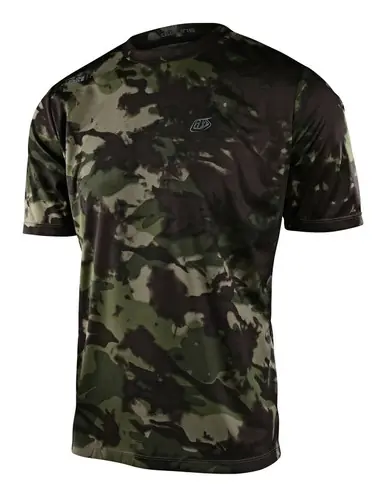 Troy Lee Designs Flowline Covert Army Green SS Jersey Secure Checkout