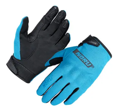 NORU Sugo Youth Knuckle Armor Blue Gloves Today Only