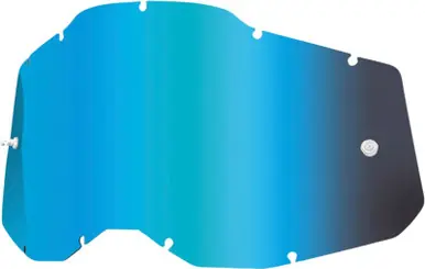 100% Accuri 2-Racecraft 2-Strata 2 Blue Mirror Goggle Lens Final Sale