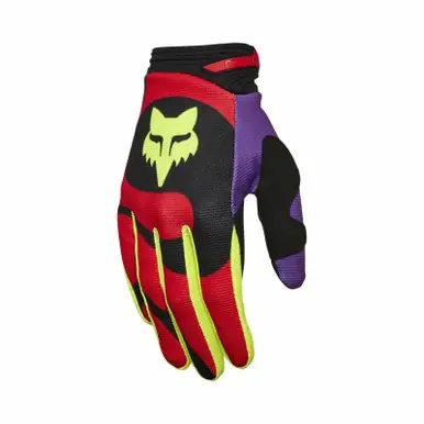 Wholesale Fox Racing V25 180 Emotion Fluorescent Red Gloves