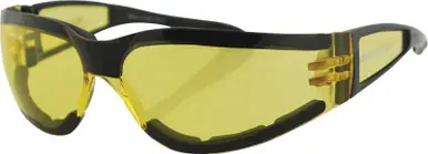 Bobster Shield Ii Sunglasses Black W/Yellow Lens - ESH204 While Supplies Last