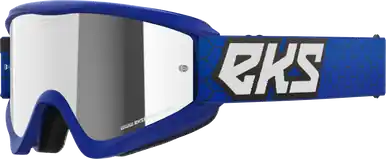 Next Day Delivery Eks Brand Flat Out Mirror Goggle Royal Blue Silver Mirror - 067-60535