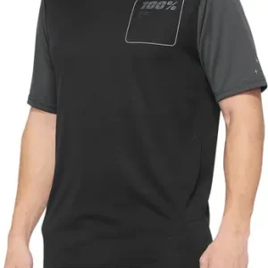 100% Ridecamp Jersey Charcoal Black Crafted