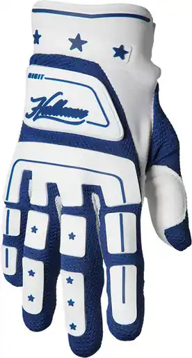 Worldwide Shipping Thor Hallman White Navy Digit Gloves