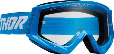 Thor Combat Blue White Racer Youth Goggles High Quality