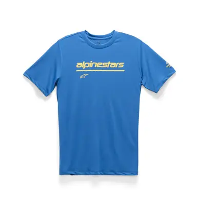 Top Pick Alpinestars Tech Line Up Bright Blue Performace Tee