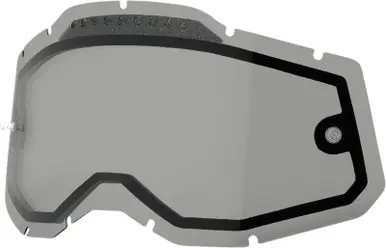 100% Accuri 2-Racecraft 2-Strata 2 Smoke Dual Lens Goggle-Vented Next Day Delivery