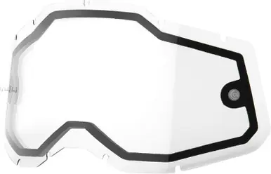 Worldwide Shipping 100% Accuri 2-Racecraft 2-Strata 2 Clear Dual Lens Goggle