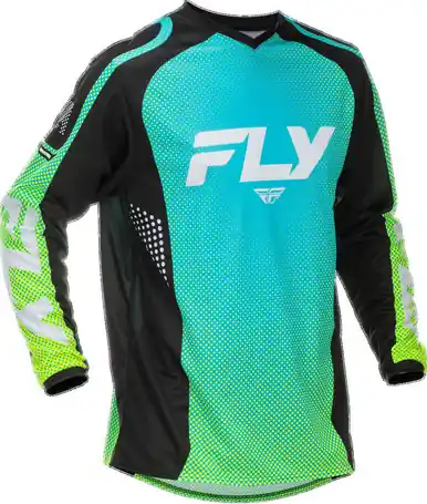 Fly Racing F-16 Aqua Black White Jersey New Arrival
