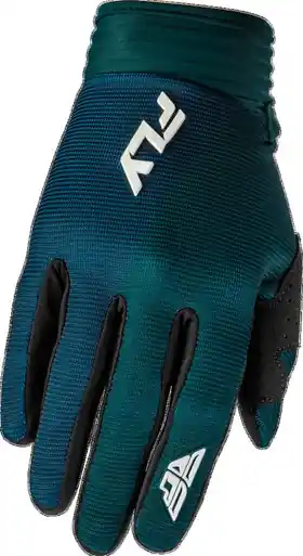 Handmade Fly Racing F-16 Teal White Gloves