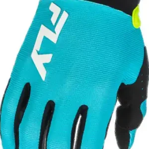 Affordable Fly Racing Youth F-16 Aqua Black White Gloves