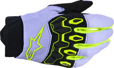 Instant Buy Alpinestars Youth Full Bore V2 Purple Fluo Yellow Gloves
