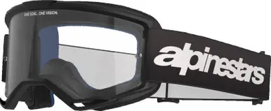 Alpinestars Vision 3 Wordmark Black Clear Goggles Factory Price