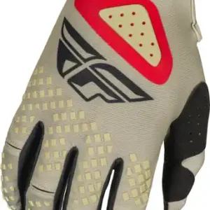 Viral Fly Racing Kinetic Sym Light Grey Red Black Gloves