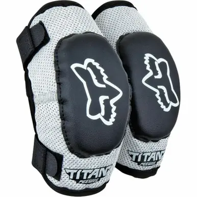 Must Have Fox Racing Peewee Titan Black Silver Elbow Guard One Size Fits All