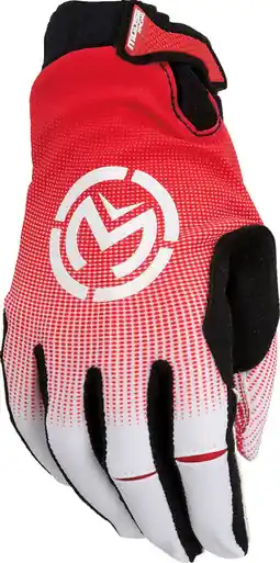 Authentic Moose Racing SX1 Red White Gloves