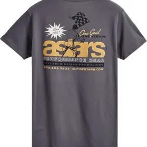 Trusted Brand Alpinestars Flagged Charcoal T-Shirt