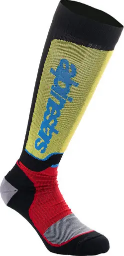 Alpinestars MX Plus Black Red Yellow Blue Socks Weekend Sale