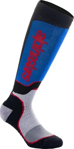Authentic Alpinestars MX Plus Black Red White Blue Socks