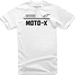 Alpinestars Moto X White Black T-Shirt Free Shipping