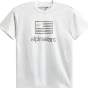 Worldwide Shipping Alpinestars Flag White T-Shirt