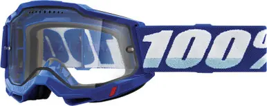 100% Accuri 2 Enduro MTB Blue Clear Goggles Brand New