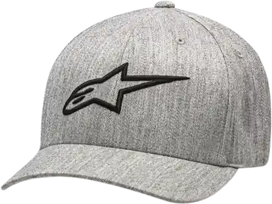 Alpinestars Ageless Black Red Curve Hat Handmade