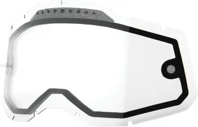 100% Accuri 2-Racecraft 2-Strata 2 Clear Dual Lens Goggle-Vented Weekend Sale