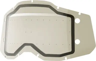 100% Accuri 2-Racecraft 2-Strata 2 Forecast Smoke Dual Lens Goggle Special Offer