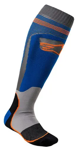 Alpinestars Mx Plus-1 Socks Blue/Fluo Orange Sm Popular