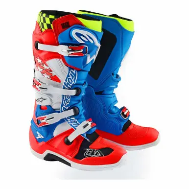 Troy Lee Designs Alpinestars Tech 7 (Previous Collection) Rocket Red White Blue Boots Deal