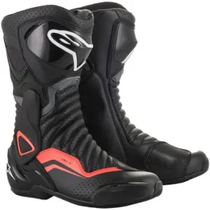 Alpinestars SMX-6 V2 VENT Black Grey Red Boots Money Back Guarantee