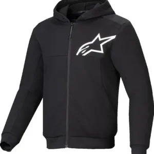 Alpinestars Chrome V2 Sport Black White Hoodie Certified