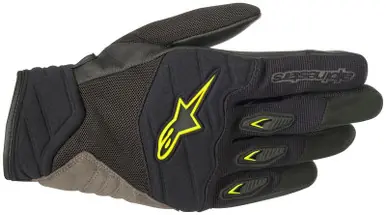 Alpinestars Shore Black Yellow Gloves Grab Now