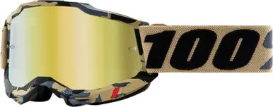 100% Accuri 2 Tarmac True Gold Goggles Secure Checkout