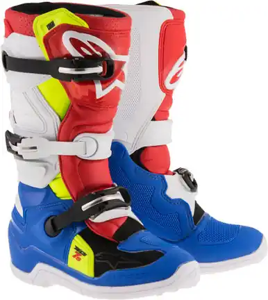 Flash Sale Alpinestars Tech 7S Youth Boots Blue White Red Yellow