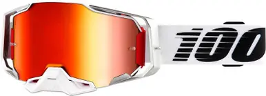 100% Armega Lightsaber Red Mirror Goggles-Mirrored Lens Low Price