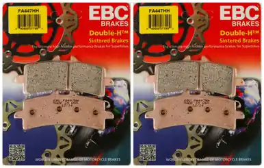 Trusted Brand EBC Double-H Sintered Metal Brake Pads FA447HH (2 Packs - Enough for 2 Rotors)